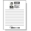 50 Page Magnetic Note-Pads with Cyan Blue Imprint (4.25"x5.5")